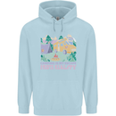 Camping is My Escape From Reality Caravan Childrens Kids Hoodie Light Blue