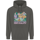 Camping is My Escape From Reality Caravan Childrens Kids Hoodie Storm Grey
