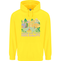 Camping is My Escape From Reality Caravan Childrens Kids Hoodie Yellow