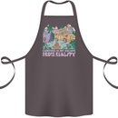 Camping is My Escape From Reality Caravan Cotton Apron 100% Organic Dark Grey
