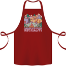 Camping is My Escape From Reality Caravan Cotton Apron 100% Organic Maroon