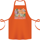 Camping is My Escape From Reality Caravan Cotton Apron 100% Organic Orange