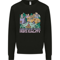 Camping is My Escape From Reality Caravan Kids Sweatshirt Jumper Black