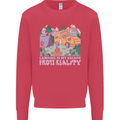 Camping is My Escape From Reality Caravan Kids Sweatshirt Jumper Heliconia