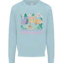 Camping is My Escape From Reality Caravan Kids Sweatshirt Jumper Light Blue