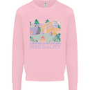 Camping is My Escape From Reality Caravan Kids Sweatshirt Jumper Light Pink