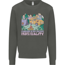 Camping is My Escape From Reality Caravan Kids Sweatshirt Jumper Storm Grey