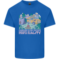 Camping is My Escape From Reality Caravan Kids T-Shirt Childrens Royal Blue