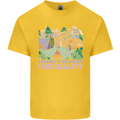 Camping is My Escape From Reality Caravan Kids T-Shirt Childrens Yellow
