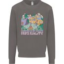 Camping is My Escape From Reality Caravan Mens Sweatshirt Jumper Charcoal