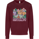 Camping is My Escape From Reality Caravan Mens Sweatshirt Jumper Maroon