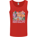 Camping is My Escape From Reality Caravan Mens Vest Tank Top Red
