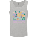 Camping is My Escape From Reality Caravan Mens Vest Tank Top Sports Grey