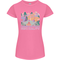Camping is My Escape From Reality Caravan Womens Petite Cut T-Shirt Azalea