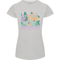 Camping is My Escape From Reality Caravan Womens Petite Cut T-Shirt Sports Grey