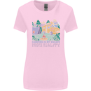 Camping is My Escape From Reality Caravan Womens Wider Cut T-Shirt Light Pink