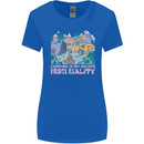 Camping is My Escape From Reality Caravan Womens Wider Cut T-Shirt Royal Blue