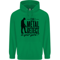 Can I Metal Detect Funny Detector Detecting Mens 80% Cotton Hoodie Irish Green