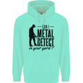 Can I Metal Detect Funny Detector Detecting Mens 80% Cotton Hoodie Peppermint