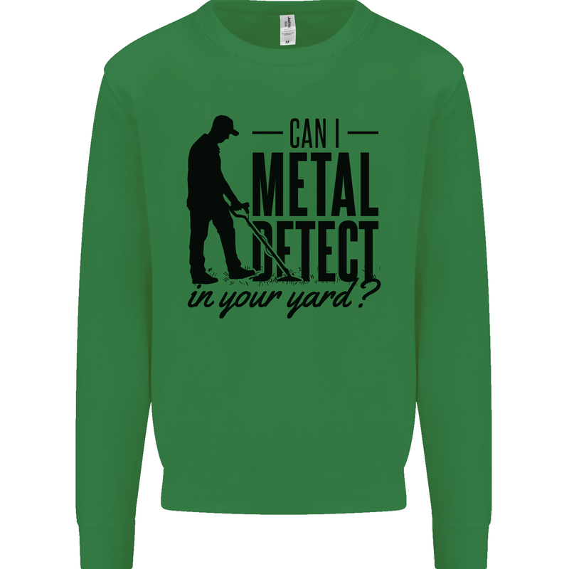 Can I Metal Detect Funny Detector Detecting Mens Sweatshirt Jumper Irish Green