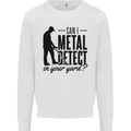 Can I Metal Detect Funny Detector Detecting Mens Sweatshirt Jumper White