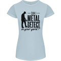 Can I Metal Detect Funny Detector Detecting Womens Petite Cut T-Shirt Light Blue