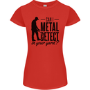 Can I Metal Detect Funny Detector Detecting Womens Petite Cut T-Shirt Red