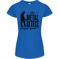 Can I Metal Detect Funny Detector Detecting Womens Petite Cut T-Shirt Royal Blue