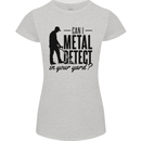 Can I Metal Detect Funny Detector Detecting Womens Petite Cut T-Shirt Sports Grey