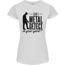 Can I Metal Detect Funny Detector Detecting Womens Petite Cut T-Shirt White