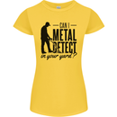 Can I Metal Detect Funny Detector Detecting Womens Petite Cut T-Shirt Yellow