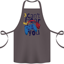 Can't Hear You Gamer Video Games Joypad Cotton Apron 100% Organic Dark Grey