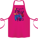 Can't Hear You Gamer Video Games Joypad Cotton Apron 100% Organic Pink