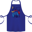 Can't Hear You Gamer Video Games Joypad Cotton Apron 100% Organic Royal Blue