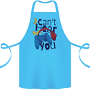 Can't Hear You Gamer Video Games Joypad Cotton Apron 100% Organic Turquoise