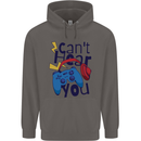 Can't Hear You Gamer Video Games Joypad Mens 80% Cotton Hoodie Charcoal