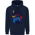 Can't Hear You Gamer Video Games Joypad Mens 80% Cotton Hoodie Navy Blue