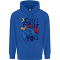 Can't Hear You Gamer Video Games Joypad Mens 80% Cotton Hoodie Royal Blue