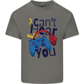 Can't Hear You Gamer Video Games Joypad Mens Cotton T-Shirt Tee Top Charcoal