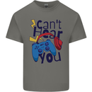 Can't Hear You Gamer Video Games Joypad Mens Cotton T-Shirt Tee Top Charcoal