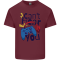 Can't Hear You Gamer Video Games Joypad Mens Cotton T-Shirt Tee Top Maroon