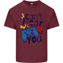 Can't Hear You Gamer Video Games Joypad Mens Cotton T-Shirt Tee Top Maroon