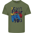 Can't Hear You Gamer Video Games Joypad Mens Cotton T-Shirt Tee Top Military Green