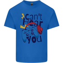 Can't Hear You Gamer Video Games Joypad Mens Cotton T-Shirt Tee Top Royal Blue