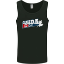 Canada Day Canadian Flag Mens Vest Tank Top Black