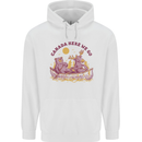 Canada Here We Go Moose and Bear Canadian Mens 80% Cotton Hoodie White