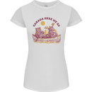 Canada Here We Go Moose and Bear Canadian Womens Petite Cut T-Shirt White