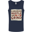 Canadian Hustle and Grind Canada Mens Vest Tank Top Navy Blue