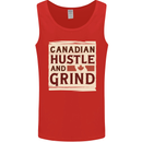 Canadian Hustle and Grind Canada Mens Vest Tank Top Red