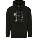 Cane Corso Head Shot Dog Mens 80% Cotton Hoodie Black